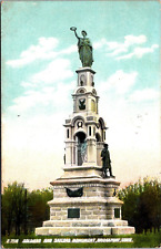 Bridgeport CT- Connecticut, Soldiers And Sailors Monument, Vintage Postcard picture