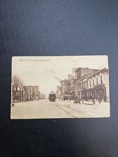 Greensburg Indiana Main street Postcard cira 1900's Printed in Germany RARE picture