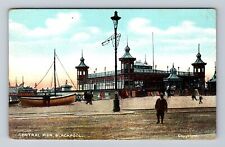 Blackpool-England, Central Pier, Antique, Vintage Postcard picture