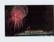 Postcard Fireworks Over the Ohio River at Cincinnati's Riverfront Stadium USA picture