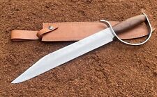 Confederate Bowie Knife Custom Made Hand Forged Damascus Steel D Guard Bowie picture