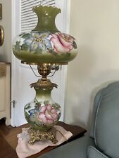 Antique GWTW Vintage Hurricane Lamps  (2) picture