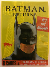 1992 Topps Batman Returns Trading Cards, 1 Sealed Wax PACK From Wax Box, 9 Cards picture