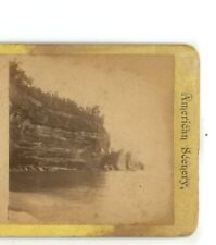 Sail Rocks Lake Superior American Scenery Stereoview picture