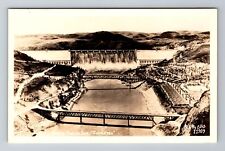 Grand Coulee Dam WA-Washington RPPC, Scenic View, Antique, Vintage Postcard picture