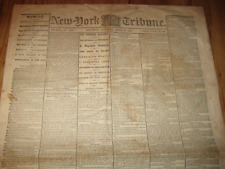 1865, NY Newspaper, Abraham Lincoln Assassination, Baltimore Funeral, 7 Columns picture