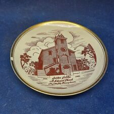 1952 Homer Laughlin Collector's Plate St. Edward Church Golden Jubilee PA picture