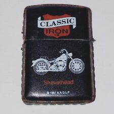 Vintage 91 Classic Iron Shovelhead Lighter Leather Wrapped picture