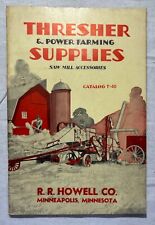 CA 1900 TRADE CATALOG RR HOWELL CO THRESHER POWER FARMING SUPPLIES SAW MILL MN picture