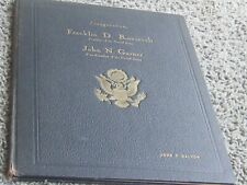 1937 DELUXE INAUGURATION BOOK: Roosevelt-Garner + ORIGINAL inauguration ticket picture