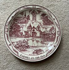 Carmel by The Sea Souvenir Plate by Vernon Kilns picture