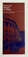 1980s Eastman Music School Rochester University New York Vintage Travel Brochure picture