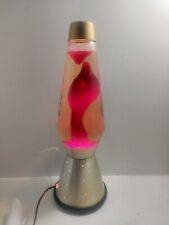 Starlight 1970s Lava Lite Lamp Vintage Gold/Red Magenta Wax 18 In picture