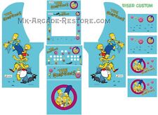 Arcade1Up The Simpsons Side Art Arcade Cabinet Kit Artwork Graphics Decals Print picture