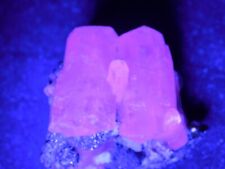 FLUORESCENT Calcite Crystal Cluster with Pyrite Crystals Peru 63.9gr picture