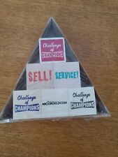 Vintage  MCI Worldcom wood block Challenge of Champions Ready, Set, WIN  picture
