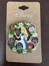 Disney Alice in Wonderland Alice Flower Wreath Enamel Pin picture