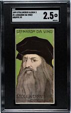 1899 Stollwerck Leonardo Da Vinci Rookie Card SGC 2.5 Album 3 Italian Painters picture