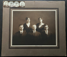ANTIQUE  Family Portrait inscribed 