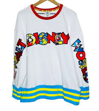 Official Walt Disney World Mickey and Friends Vintage Style Ringer Sweatshirt 1X picture