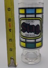 Vintage Carling Stag beer glass (stained glass style) - used -  picture