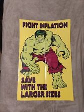 Vintage Incredible Hulk Poster 3 FT. X 2 FT. ©1980 picture