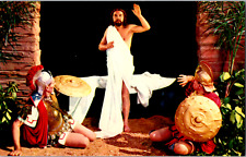 Vintage C 1960's Jesus Arose From Tomb Black Hills Passion Play Christ Postcard picture