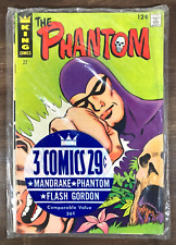 KING COMICS 3-Pack 1967 The PHANTOM #22 MANDRAKE #5 FLASH GORDON #5 Sealed VF/NM picture