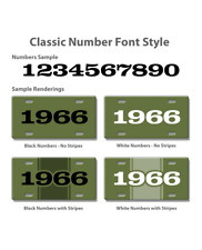1957 Customizable License Plate - 15 colors - 4 font styles picture