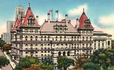 Vintage Postcard State Capitol Building Landmark Albany New York Princly's Pub. picture
