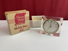 Vintage Phinney Walker PW27 Desk Alarm Clock Lucite picture