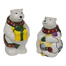 Vtg Ceramic Christmas Polar Bear 5