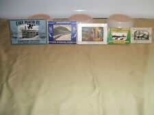 LOT OF 5 VINTAGE MINI TRAVEL PHOTO PACKS NEW ENGLAND UPSTATE NY picture