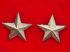 WWI US False Bullion Army USMC General Officer Star Insignia Set Pin Hollow Back picture