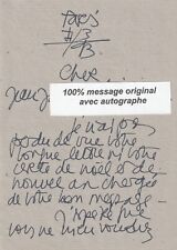 CHRISTIAN LACROIX: French Fashion Designer - Signed Letter Original Authentic. picture