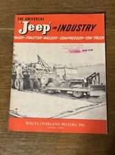 Vintage Jeep “Jeep In Industry” Advertising Sales Brochure 1950’s. 8.5” x 11”. picture