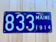 1914 Maine Three Digit License Plate picture