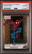 2023 Upper Deck Marvel Platinum SPIDER-MAN PSA 10 #153 picture