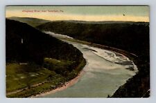 Tarentum PA-Pennsylvania, Aerial View of Allegheny River, Vintage c1909 Postcard picture