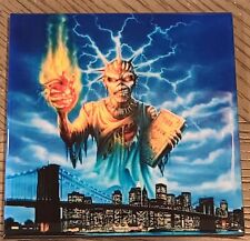 Iron Maiden: Eddie Statue of Liberty ceramic hot plate 8 x 8  new SALE picture