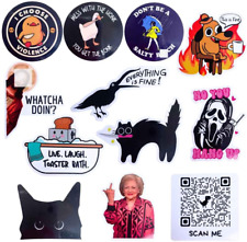 12PC Funny Meme Magnets, Cute Fun Weird Magnet Black Cat Peeking Jesus This Is F picture