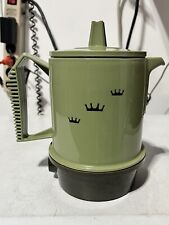 VINTAGE REGAL 6 Cup Poly Insta-Hot Pot 750W Avocado Green HOT WATER Pot picture