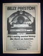 Billy Preston Everybody Likes Some Kind Of Music 1973 Poster Type Ad, Advert picture