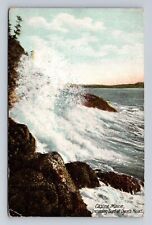 Castine ME-Maine, Incoming Surf at Dyce's Head, Antique Vintage Postcard picture