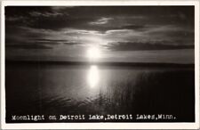 1940s DETROIT LAKES Minnesota RPPC Photo Postcard 