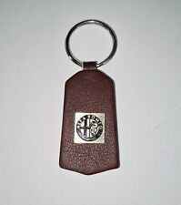 Classic Vintage Alfa Romeo Genuine Leather Key Chain Keychain NOS picture