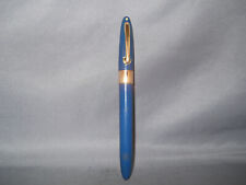 Sheaffer Vintage White Dot l950's Blue and Gold Ball Pen-new refill installed picture