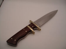 STEVE VOORHIS CUSTOM SUB-HILT FIGHTER DUAL EDGE KNIFE WITH VERY NICE SHEATH picture