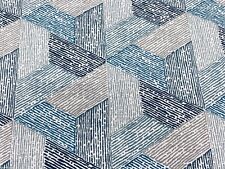 Romo Interlocking Geometric Print Fabric- Escher Multi / Pacific 8.50 yd 7896/03 picture