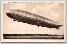 C1930  GRAF ZEPPELIN ARRIVAL FROM GERMANY LAKEHURST NEW JERSEY ALBERTYPE picture
